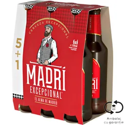 Bere blonda Cerveza Excepcional 5+1 x 0.33L