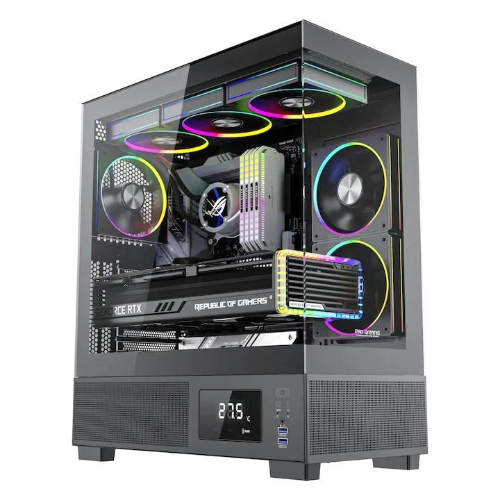 Sistem PC Gaming OptimX KIAN First A5, Intel Core i5-10500, 16GB RAM, 1TB SSD, NVIDIA GeForce RTX 3050 6GB, Windows 11 Pro