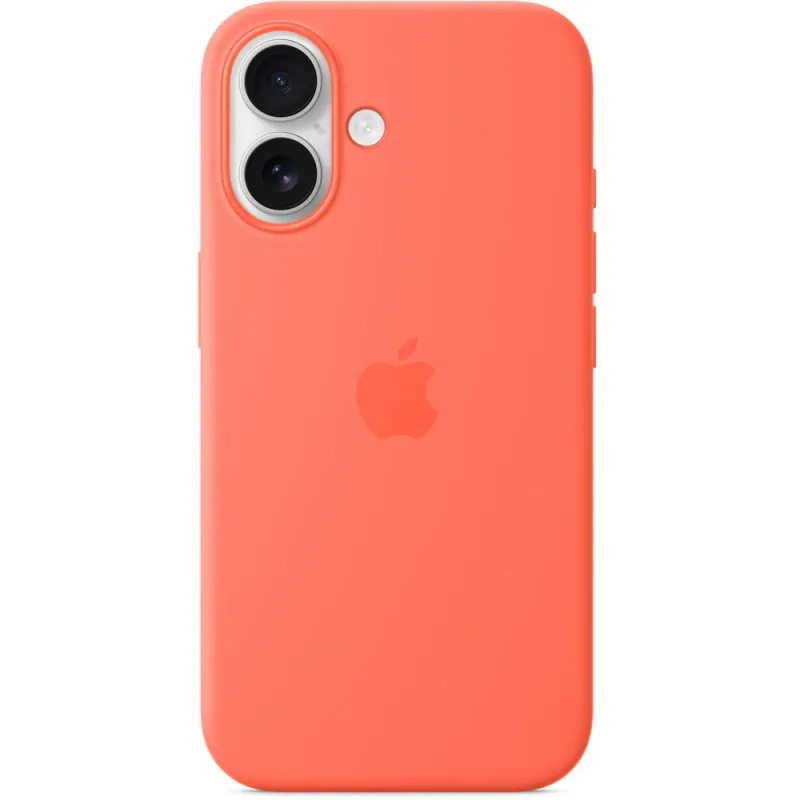 Husa telefon APPLE iPhone 16 Silicone Case cu MagSafe - Tangerine, MDGN4ZM/A
