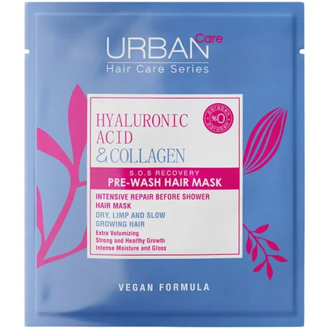 Masca de par pre-samponare cu acid hialuronic si colagen Urban Care, 50 ml