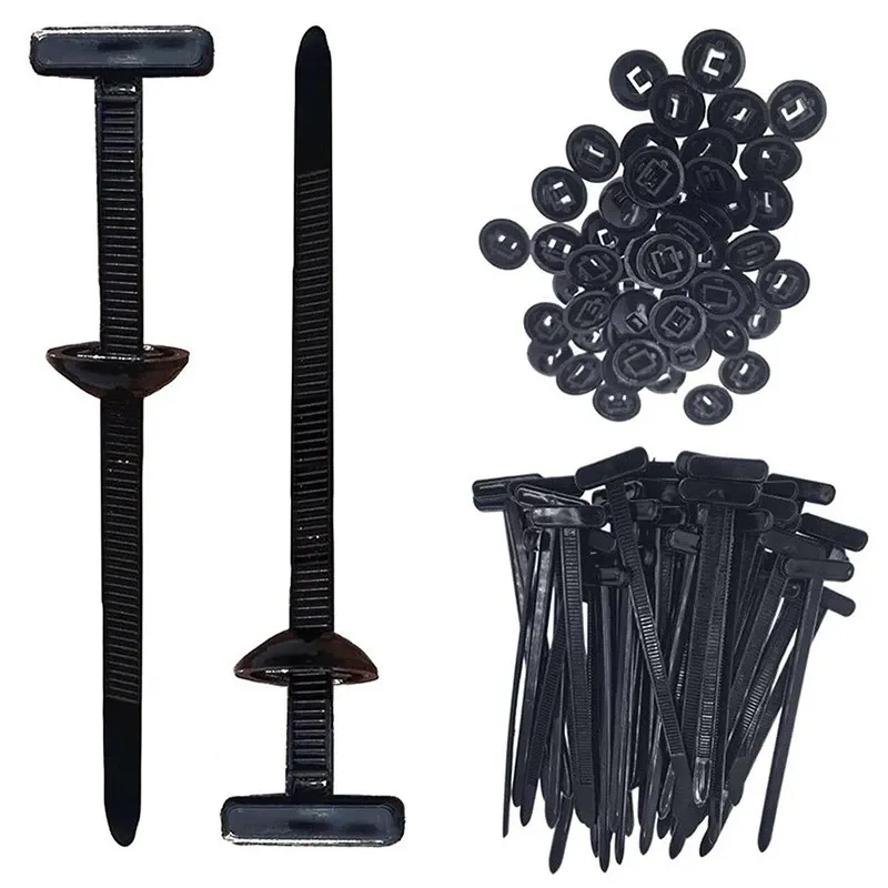 Catarame pentru cabluri universale, TEBNAILD, set 200 bucati, nylon, pentru caroserie SUV