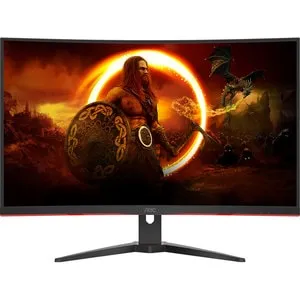 Monitor Gaming curbat LED VA AOC C32G2ZE/BK, 31.5" Full HD, 240Hz, FreeSync Premium, Flicker Free, negru