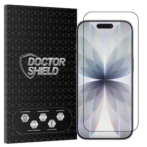 Folie Sticla Dr.Shield, Compatibil Apple iPhone 17, Full Cover 3D - Negru