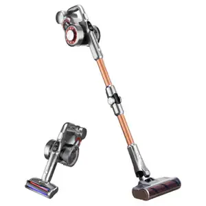 Aspirator vertical JIMMY H9PRO, 0.6l, 28.8V, autonomie max 80 min, iluminare LED, portocaliu-argintiu