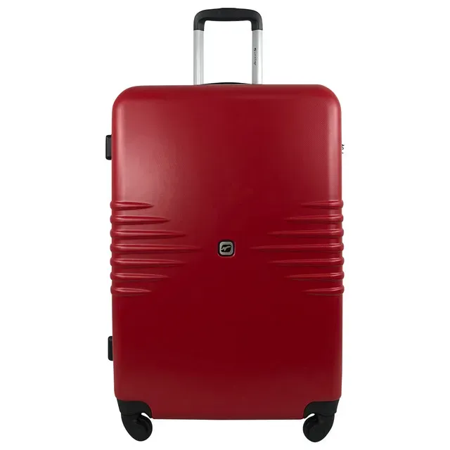 Troler Airport Sismik cu 4 roti, 46 x 70 x 28 cm, marime L, culoare rosu
