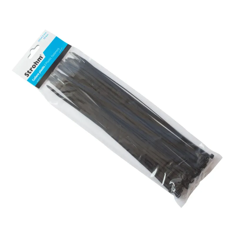 Colier PVC Strohm cu dimensiunea de 300 x 4.8 mm 50 de bucati