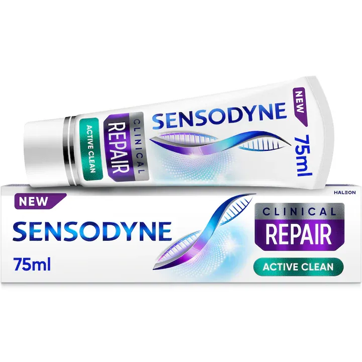 Pasta de dinti pentru sensibilitate dentara Sensodyne Clinical Repair Active Clean, 75ml