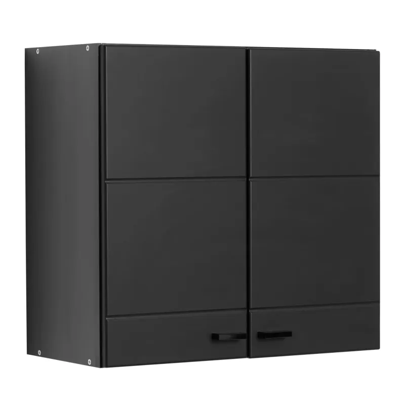 Corp hota bucatarie Claudia 60A, negru + folie mata neagra, 60 x 30 x 57 cm, 1C