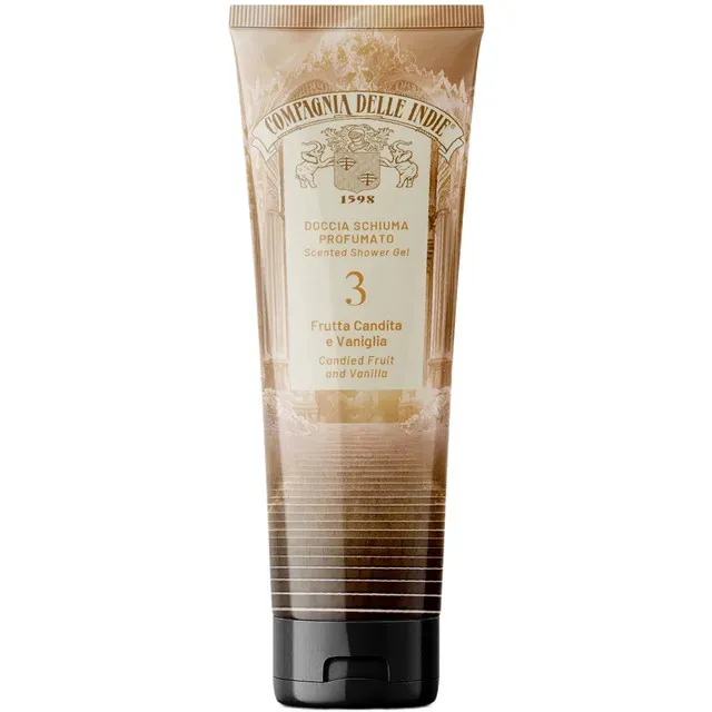 Gel de dus parfumat Campagnia delle Indie 03 Fructe confiate si Vanilie, 250 ml