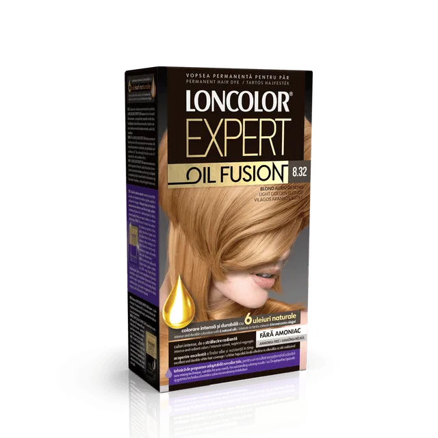 Vopsea par Loncolor Expert oil fusion 8.32 Blond Auriu Deschis 100 ml