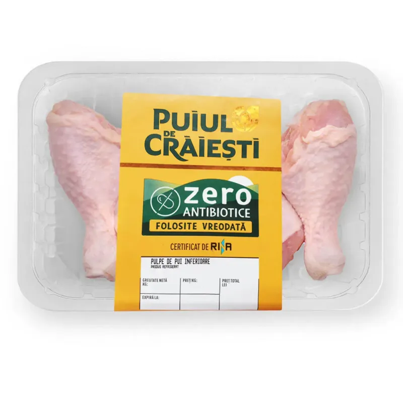 Pulpe de pui inferioare Puiul de Craiesti Zero Antibiotice, +/-1 kg