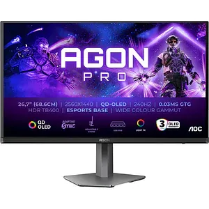 Monitor Gaming QD OLED AOC AG276QZD2, 26.7", QHD, 240Hz, Adaptive Sync, negru