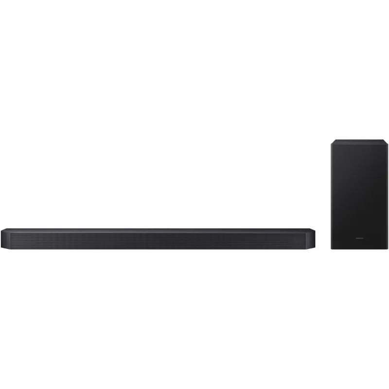 Soundbar Samsung HW-Q600F, 3.1.2, 380W, Bluetooth, Subwoofer wireless, Dolby Atmos, HDMI eARC, Negru Titan