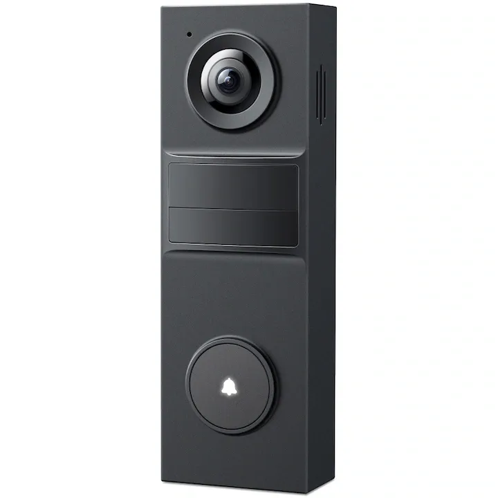 Camera de supraveghere wireless cu sonerie TP-Link Tapo D205, 2K 3MP, unghi de vizualizare larg 160°, detectare inteligenta de persoane, baterie reincarcabila 5200mAh, suporta panou solar Tapo, Two-Way Audio, IP54