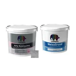Vopsea decorativa interior, Capadecor Arte Noblissima, Venato 45, 0.9 L + Grund Caparol WeissGrund, interior / exterior, 1 L