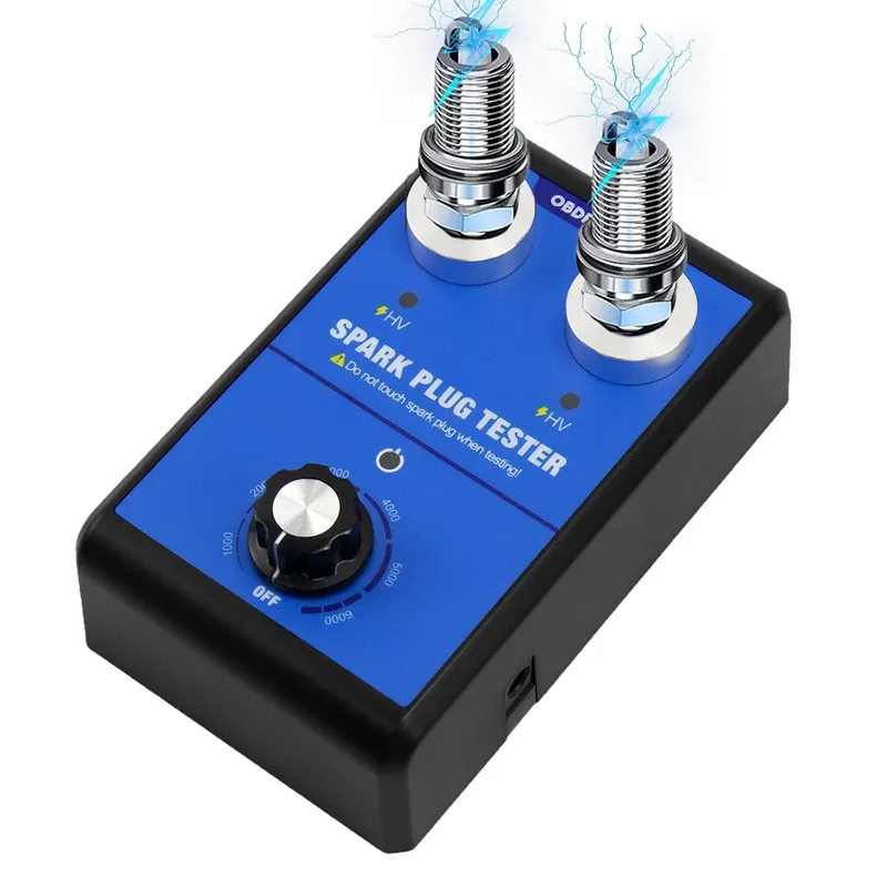 Tester bujii cu doua orificii, bibubibu, frecventa 0-6000rpm, compatibil cu bujii de max. 13mm
