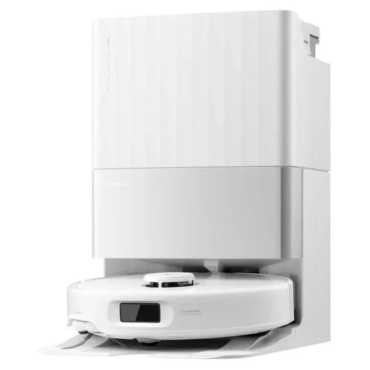 Aspirator robot Roborock Qrevo Edge 5V1 QRES02-00, Autonomie 180 minute, 18500 Pa, Wi-Fi, Filtru EPA12, Recipient praf 0.325 l, Mop Flexi Arm Alb