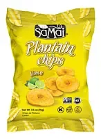 Chipsuri din banana cu gust de lime, 75 g, SaMai