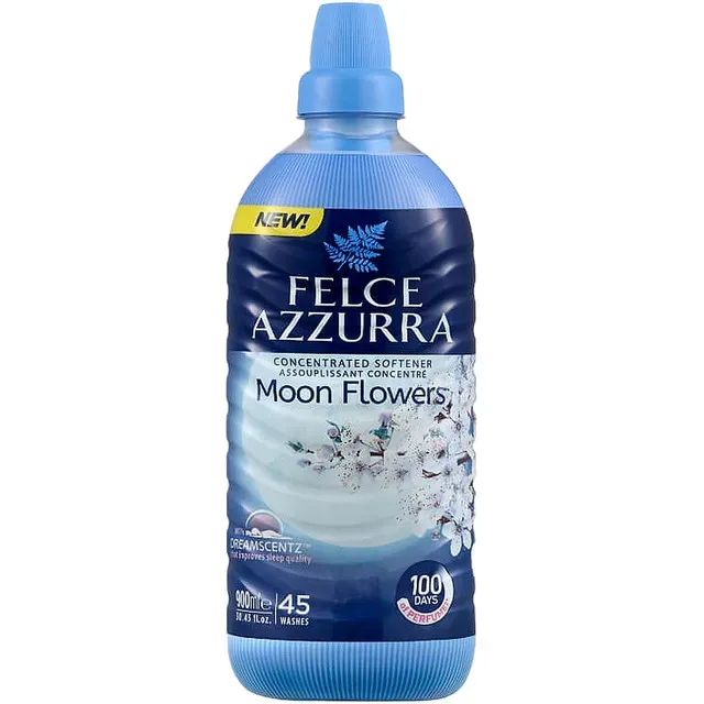 Balsam de rufe concentrat Felce Azzurra Moon Flower, 45 spalari, 900 ml