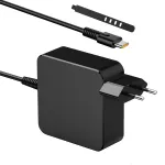Incarcator, SINBINTA, Incarcator laptop, Cu legatura de cablu din silicon cu patru gauri de 95 mm, 65W, 20V 3.25A, Cablu 1.7 m, Incarcare rapida, Rezistent, Pentru laptopuri cu port Type-c, PC, 75*75*28mm, Negru