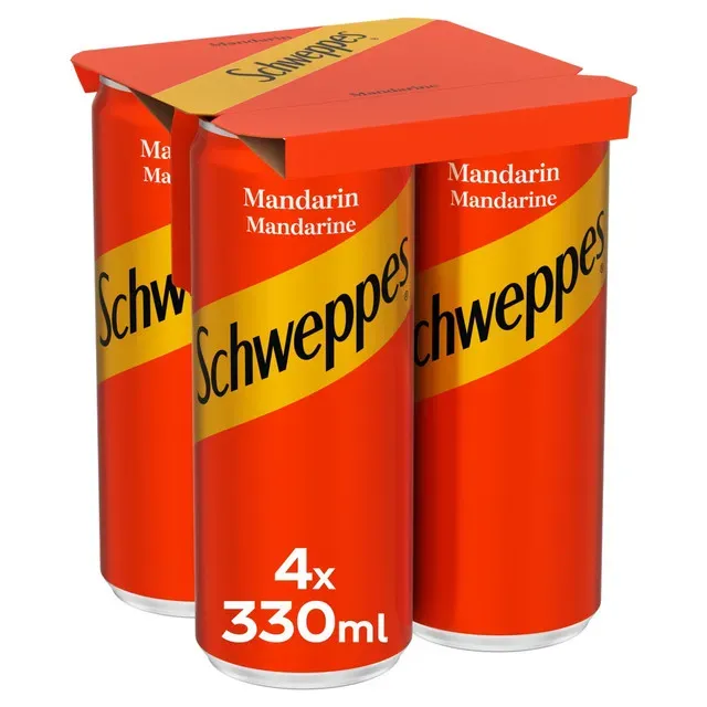 Bautura carbogazoasa Schweppes Mandarin, 4 x 0.33 l