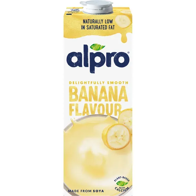 Bautura din soia cu aroma de banana Alpro, 1 l