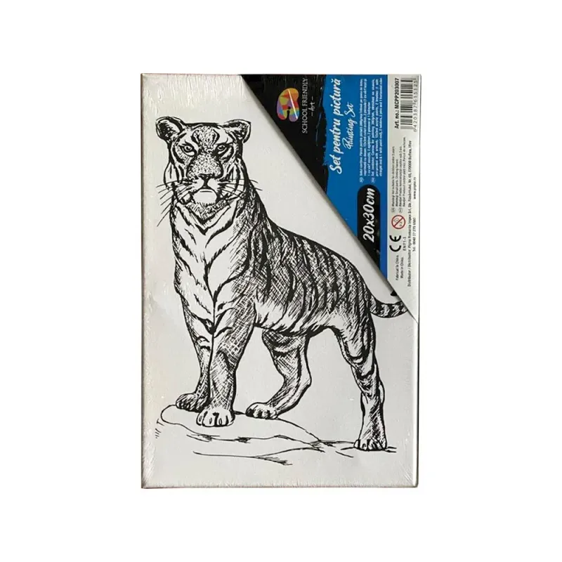 Panza pre printata cu 12 culori incluse, dimensiune: 20 x 30 cm, Diverse printuri
