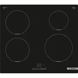 Plita incorporabila BOSCH PUE611BB6E, Inductie, 4 arzatoare, Touch Control, negru