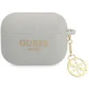Husa airpods Guess pentru Airpods Pro, Charms, Silicon, Gri