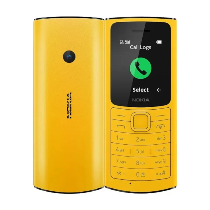 Nokia 110 4G, Dual SIM, Yellow