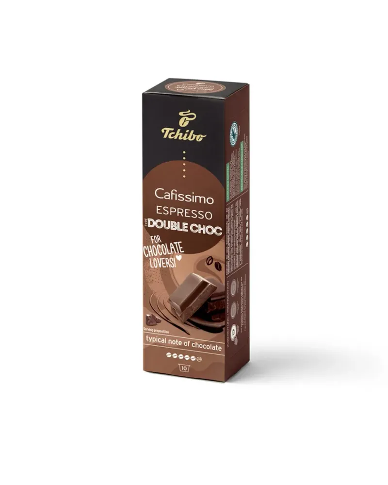 Capsule cafea Tchibo Cafissimo Espresso Double Choc, 10 bucati