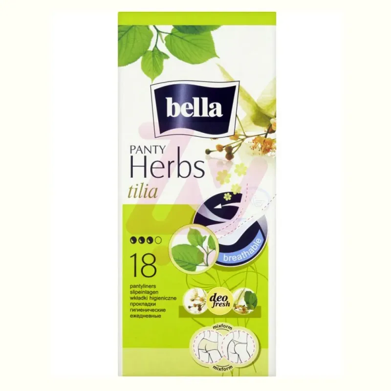 Absorbante zilnice Bella Herbs Panty flori de tei, 18 bucati