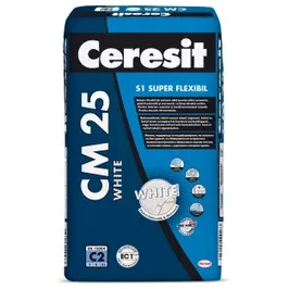 Adeziv pentru placari critice Ceresit CM 25, interior / exterior, alb, 25 kg