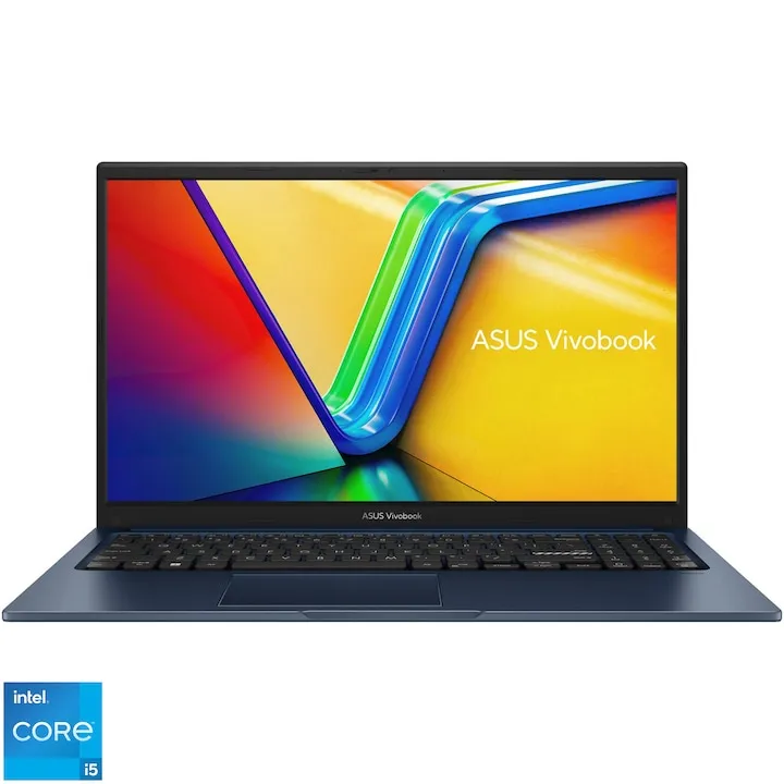 ASUS Vivobook 15 A1502VA cu procesor Intel® Core™ i5-13420H pana la 4.6GHz, 15.6'', Full HD, IPS, 16GB DDR4 RAM, 512GB SSD, Intel® UHD Graphics, Windows 11 Home, Quiet Blue