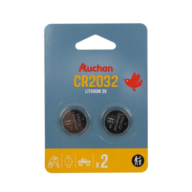 Baterii Lithium Auchan, CR2032, 2 bucati