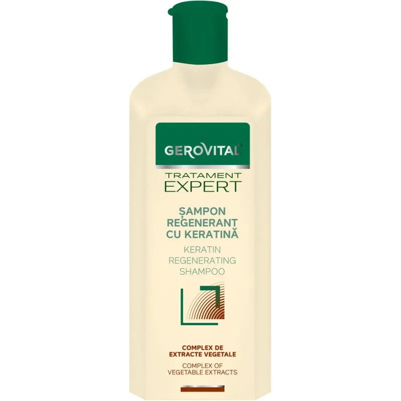 Sampon regenerativ cu keratina Gerovital 400 ml