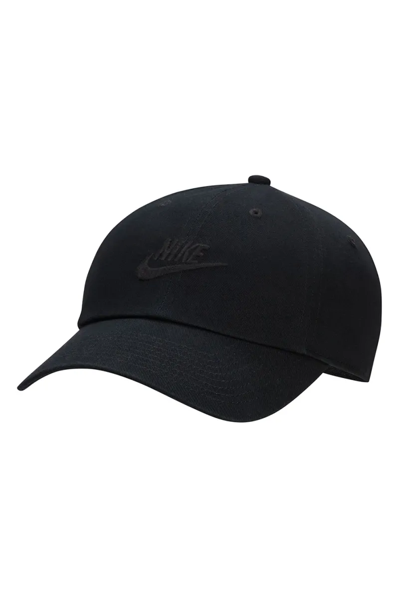 Nike, Sapca ajustabila unisex cu logo brodat Fly, Negru stins
