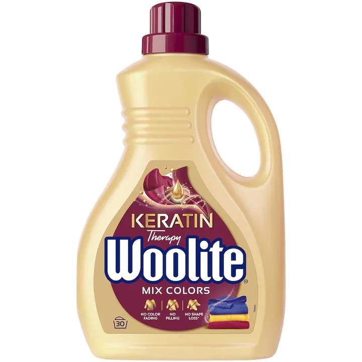 Detergent lichid pentru rufe Woolite Keratin Mix Colors, 30 spalari, 1.8L