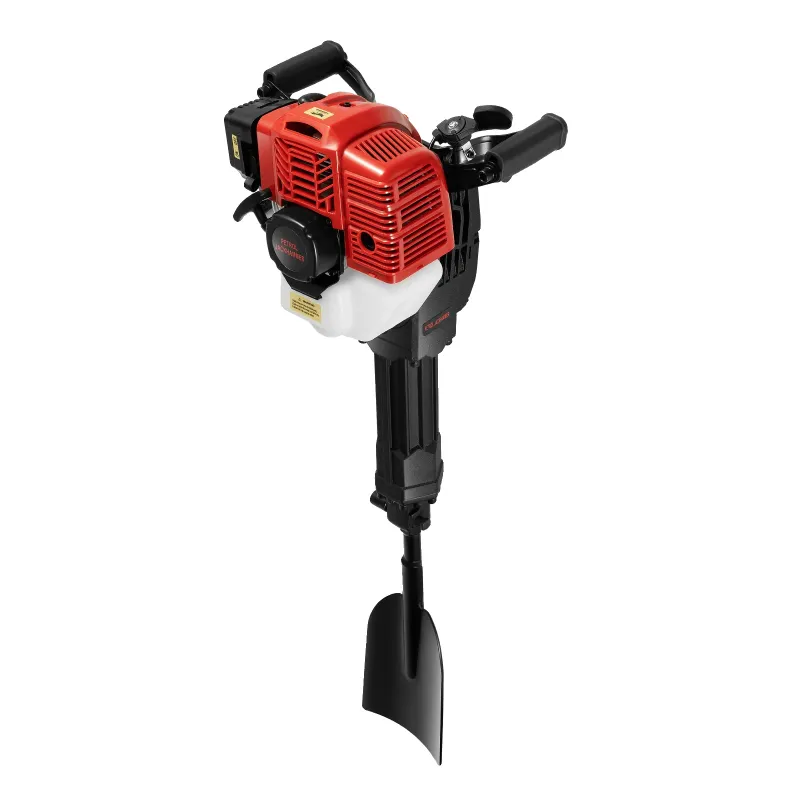Lopata de sapat, motor 2-timpuri, maner ergonomic, neagra/rosu