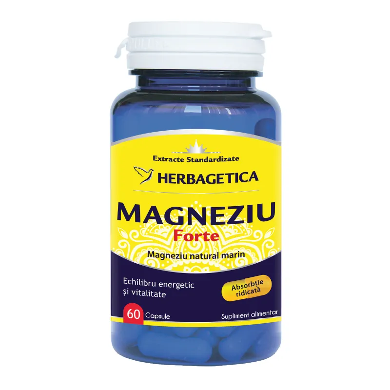 Supliment alimentar Magneziu Forte, 60 capsule