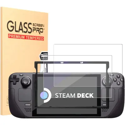 Set 2 folii de protectie pentru ecran Steam Deck OLED, Bluvista®, Sticla Ultra HD, duritate 9H, Transparent