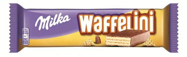 Napolitana cu crema cu aroma de vanilie Milka Waffelini, 31 g
