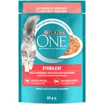 Hrana umeda Sterilcat cu somon si morcovi 85g