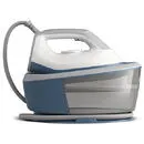 Statie de calcat PSG2000/2, 2400W, 6 bari, jet de abur continuu 110 g/min, Jet de abur de 300 g, Talpa ceramica, Rezervor de apa 1.4 l, Oprire automata, sitem de detartrare Smart Calc Clean, Alb