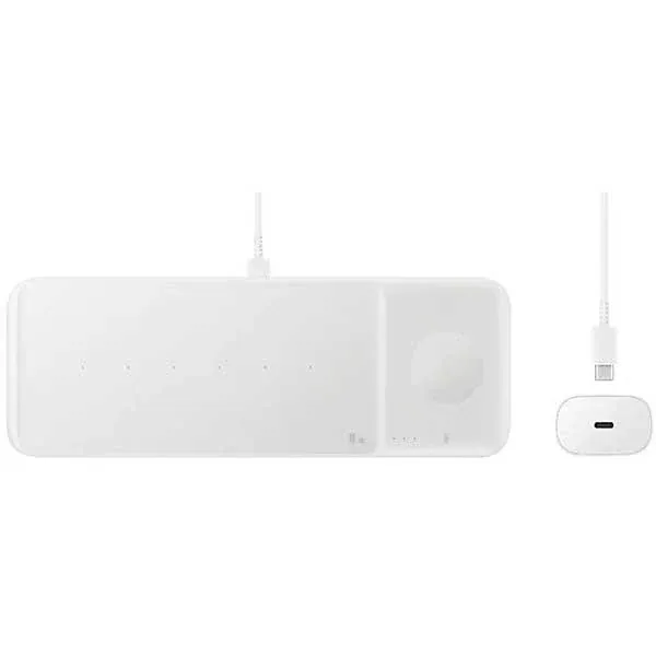 Incarcator wireless SAMSUNG Wireless Charger Trio EP-P6300TWEGEU, 9W, universal, QI, alb