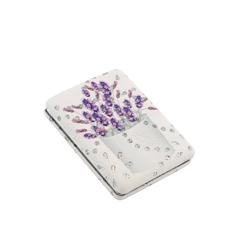 Oglinda poseta, 8,5 x 6 cm model lavanda Mov