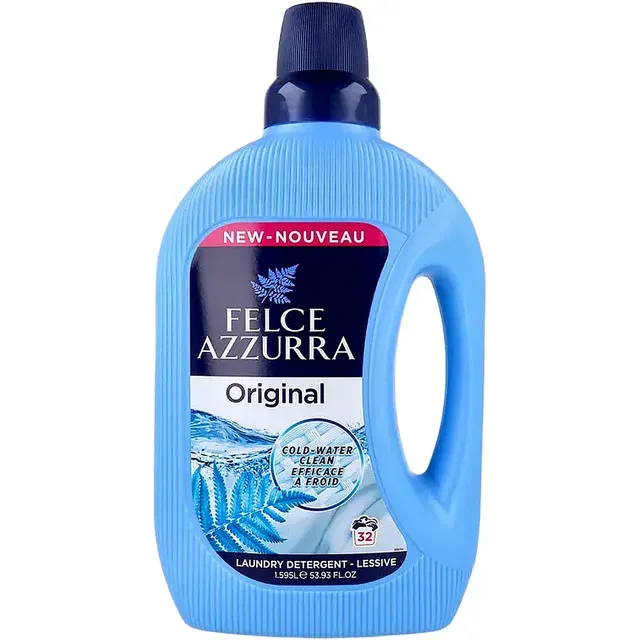 Detergent lichid pentru rufe Felce Azzurra Original, 32 spalari, 1.5 l