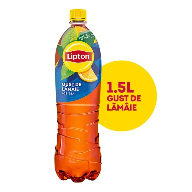 Bautura necarbogazoasa cu extract de ceai negru si aroma de lamaie Lipton Ice Tea, 1.5 l