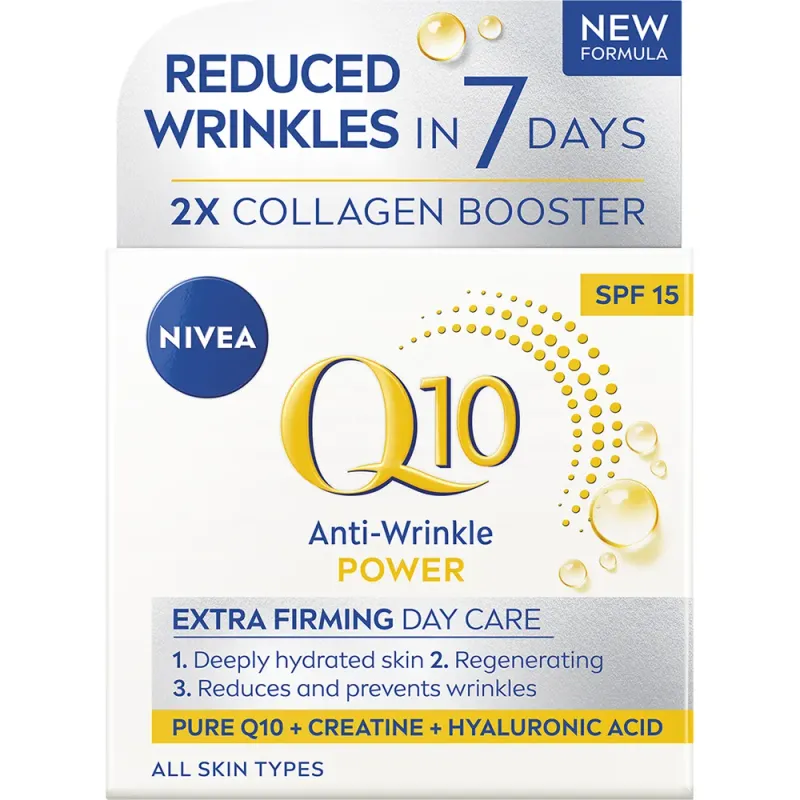 Crema de zi anti-rid Nivea Q10 Plus SPF 15, 50ml