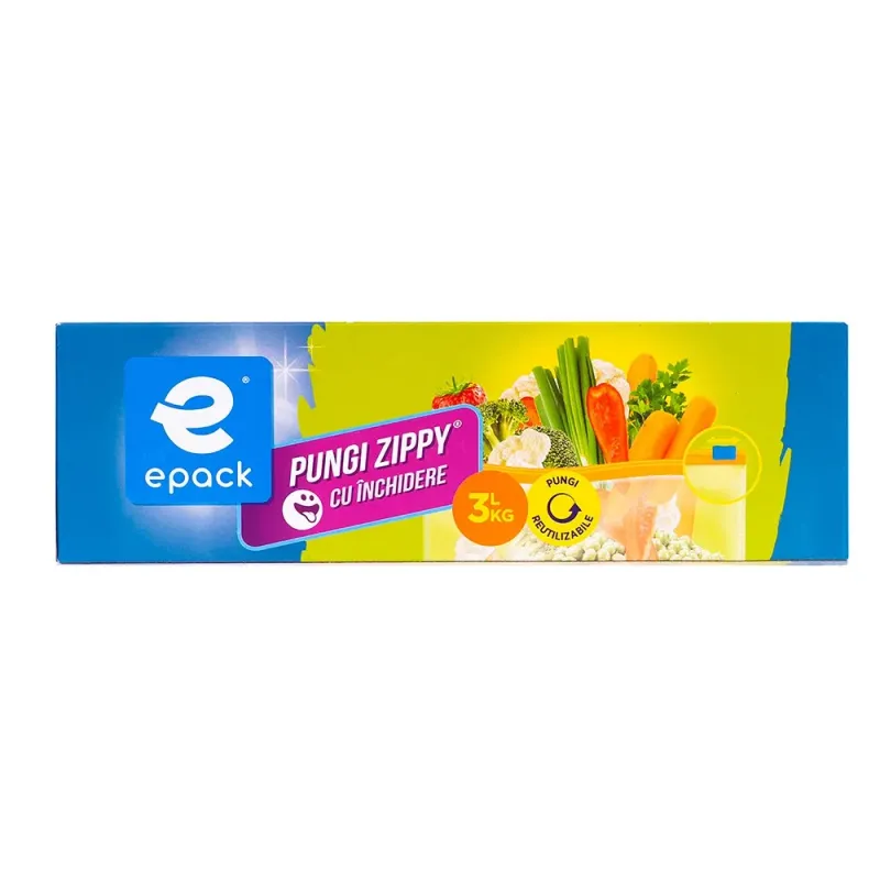 Pungi zippy Epack 3L/10 bucati